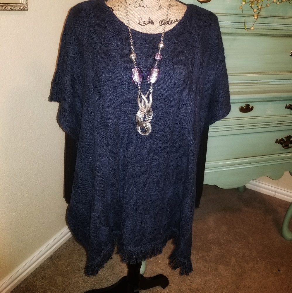 🌺Sonoma Poncho With Fringe